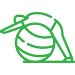 exercise ball vector